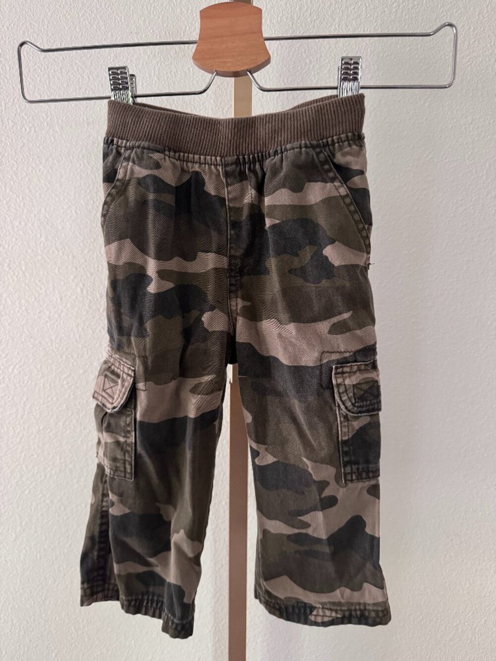 The Children's Place Camo Cargo Pants Toddler 18-24 month Olive Green